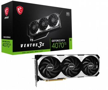 Msi Geforce Rtx 4070 Ti Ventus 3x 12g Oc 12gb Gddrx Dp Hdmi 192bit