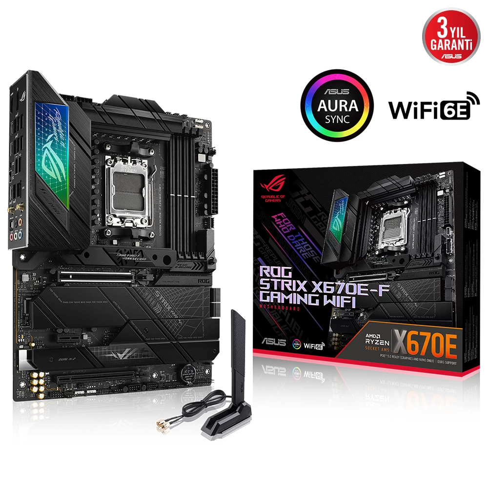 Asus Rog Strix X670e-f Gaming Wifi Ddr5 6400+mhz(oc)  Hdmi Dp M.2 Am5