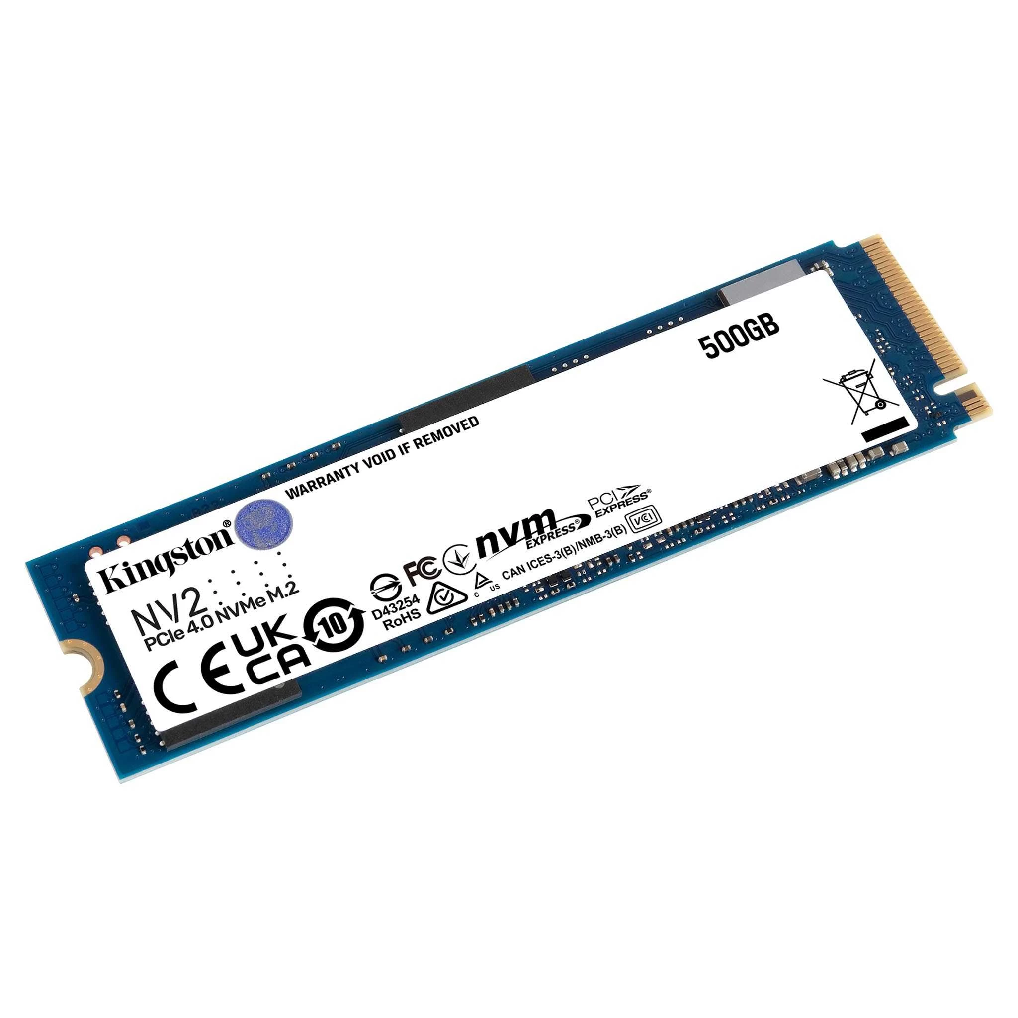 500gb Kingston Nv2 Snv2s/500g 3500/2100mb/s M.2 Nvme Ssd