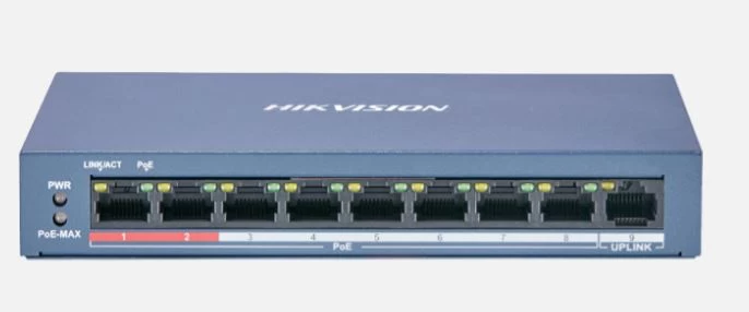 Hikvision Ds-3e0109p-e/m(b) 8 Port Fast Switch