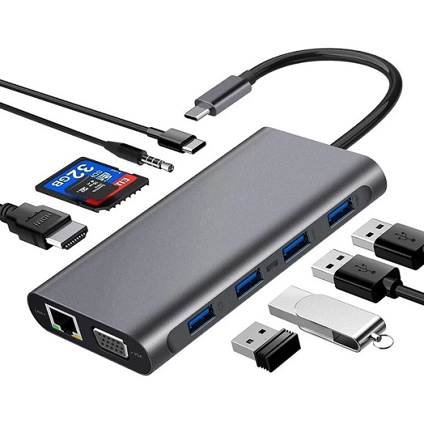 Codegen Cdg-cnv49 Usb 3.0 /hdmi /vga /type-c /rj45 Hub