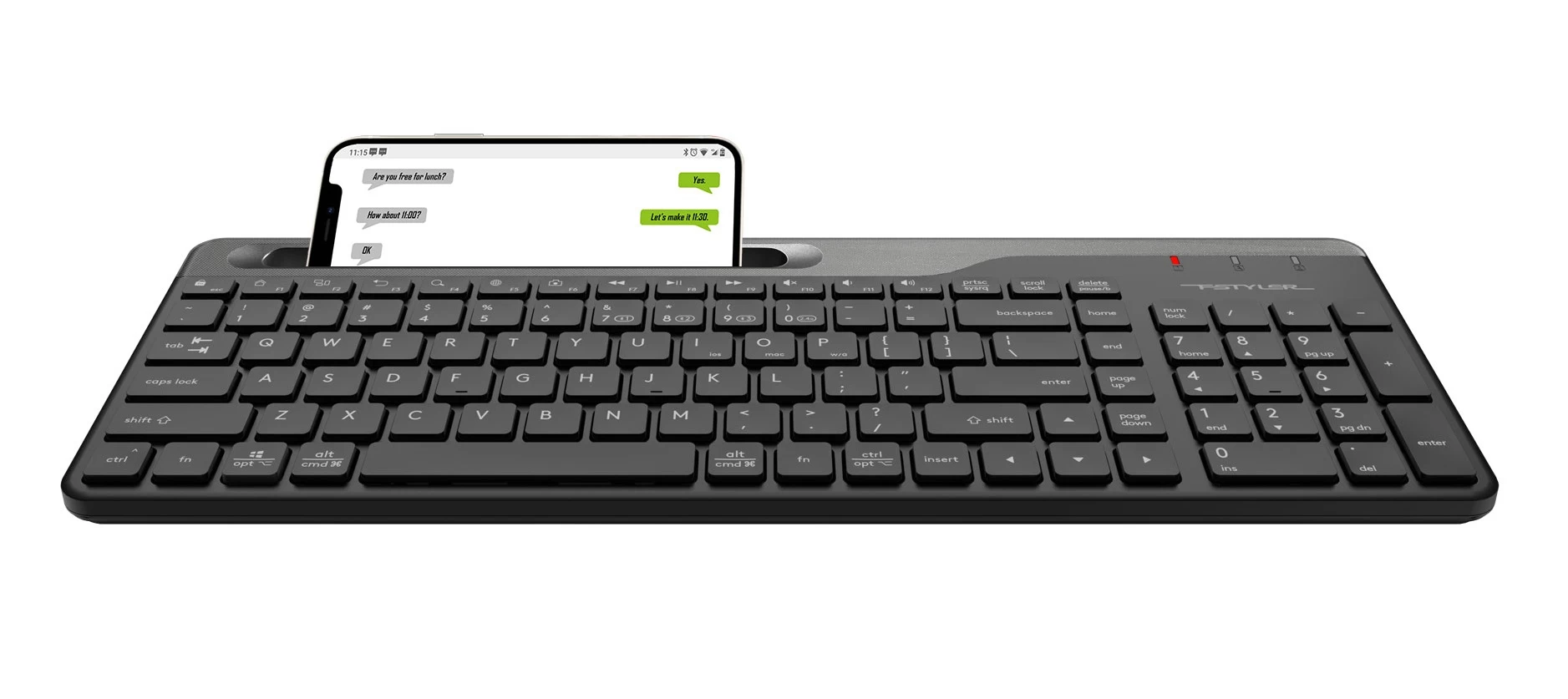 A4tech Fbk25 Bluetooth Q Klavye Sİyah