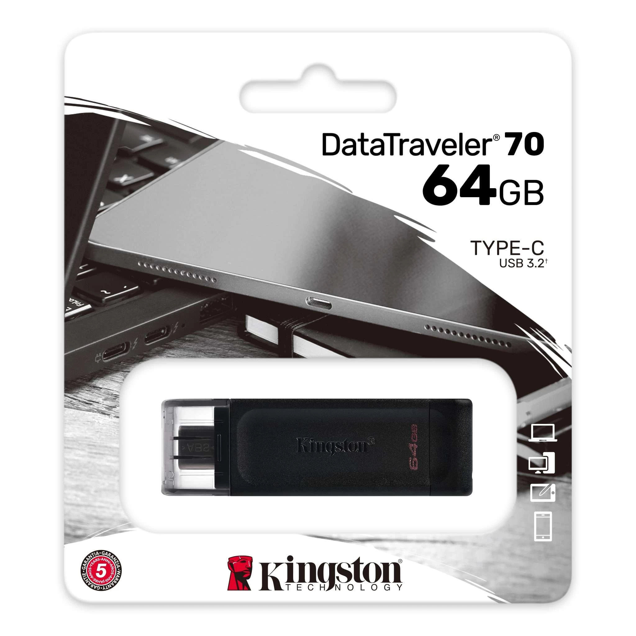 64gb Usb-c 3.2 Gen1 Dt70/64gb Kingston