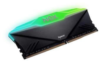 Apacer Nox Rgb Aura Black 8gb 3200mhz Cl16 Ddr4 Gaming Ram (ah4u08g32c28ynbaa-1)