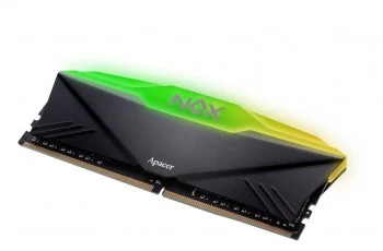 Apacer Nox Rgb Aura Black 8gb 3200mhz Cl16 Ddr4 Gaming Ram (ah4u08g32c28ynbaa-1)