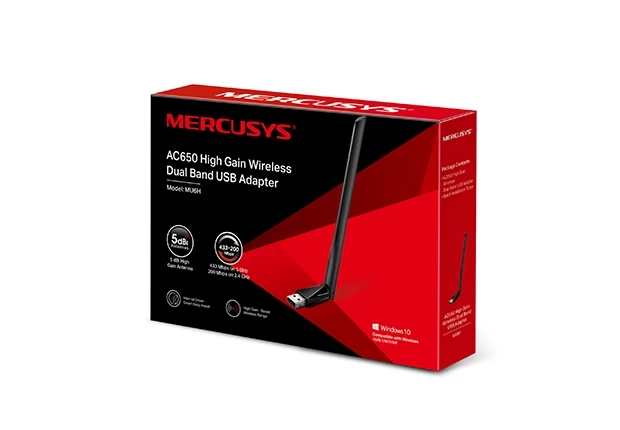 Tp-link Mercusys Mu6h 650mbps D.band Usb AdaptÖr