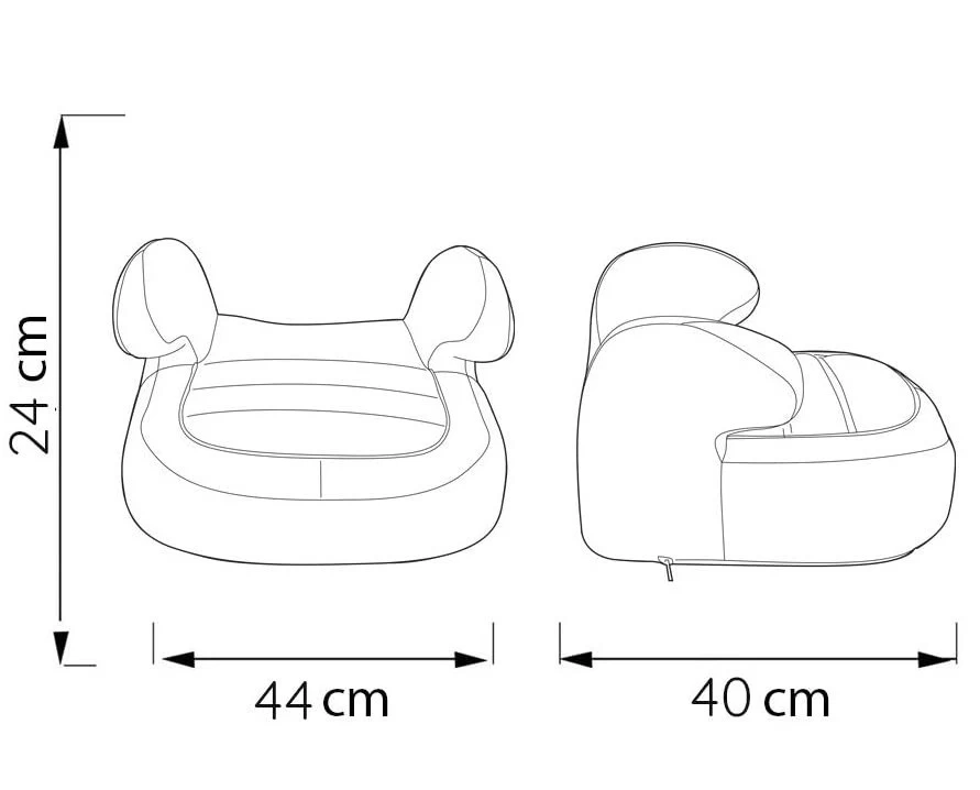 Comfymax Premium 15-36kg Yükseltici Oto Koltuğu Grey Jean
