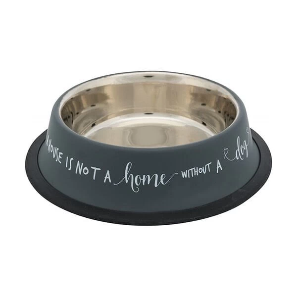Trixie Köpek Mama Ve Su Kabı Paslanmaz Çelik Gri 0.45 Lt 19 Cm