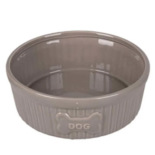 Flamingo Mabel Seramik Kedi Ve Köpek Mama Kabı Kahverengi 640 Ml