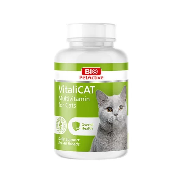 Bio Pet Active Vitalicat Kediler Için Multivitamin Tableti 150 Adet 75 Gr