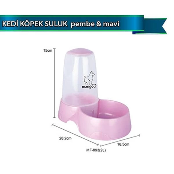 Dophin Kedi Ve Köpek Suluğu Mavi/pembe