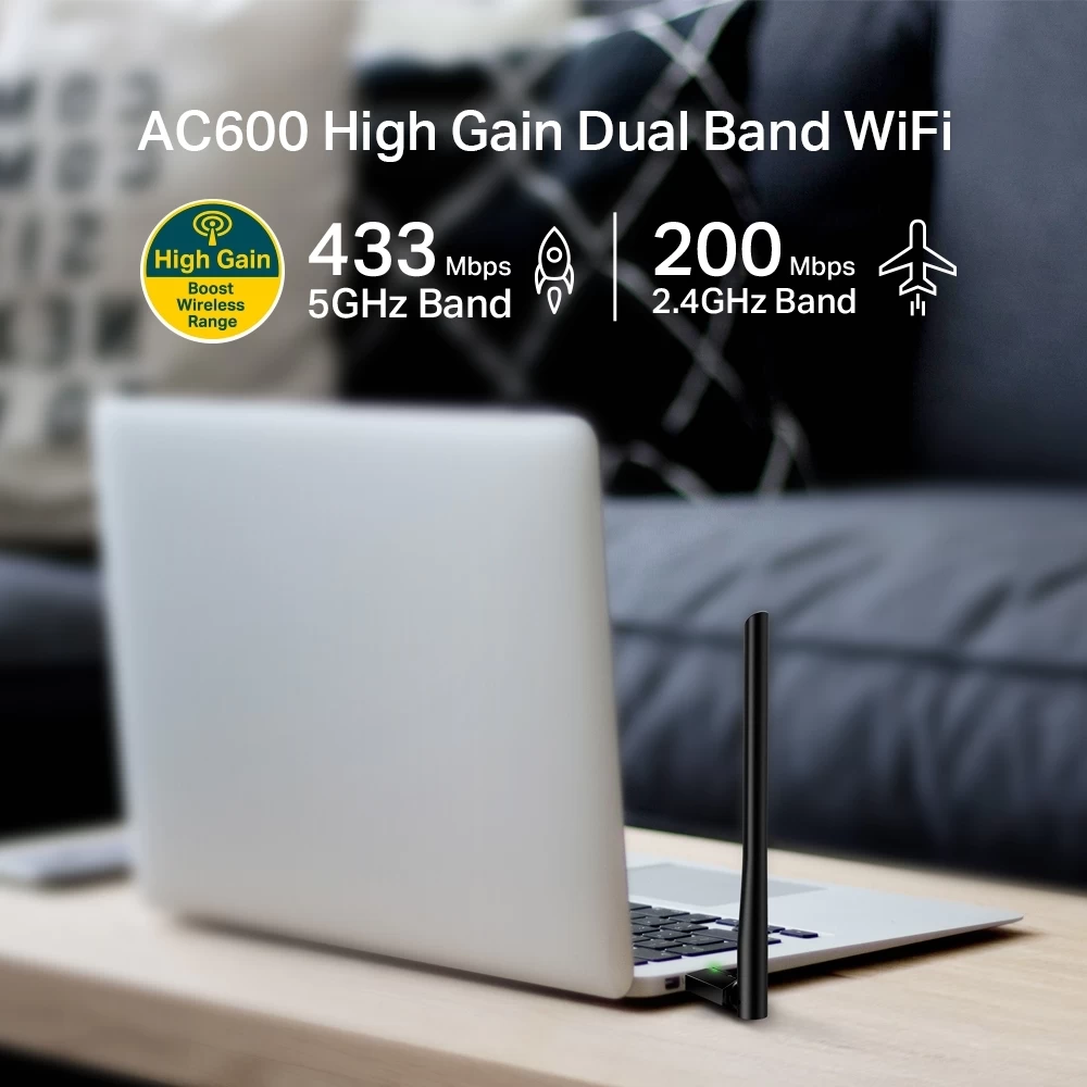 Tp-link Archer T2u Plus Ac600 D.band Usb AdaptÖr