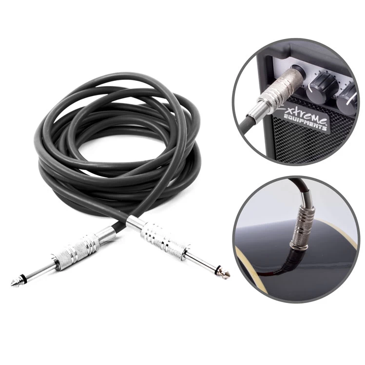 Kablo Jak Fişli Pro 3 Metre Siyah Kjf3bk