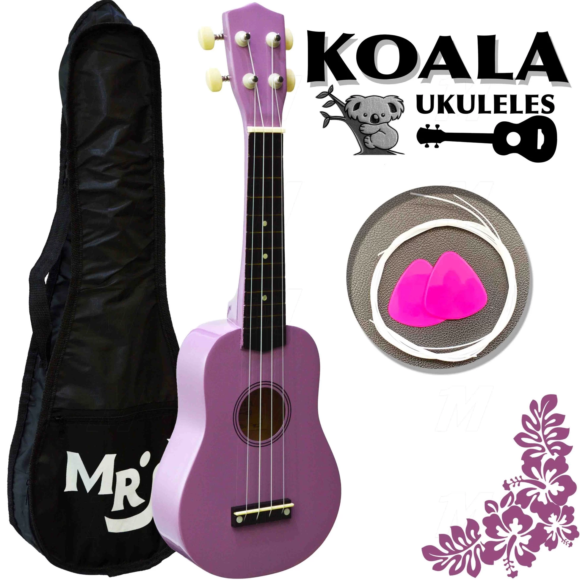 Ukulele Seti Koala Kılıf+pena+takım Tel Hediye Ka215pu