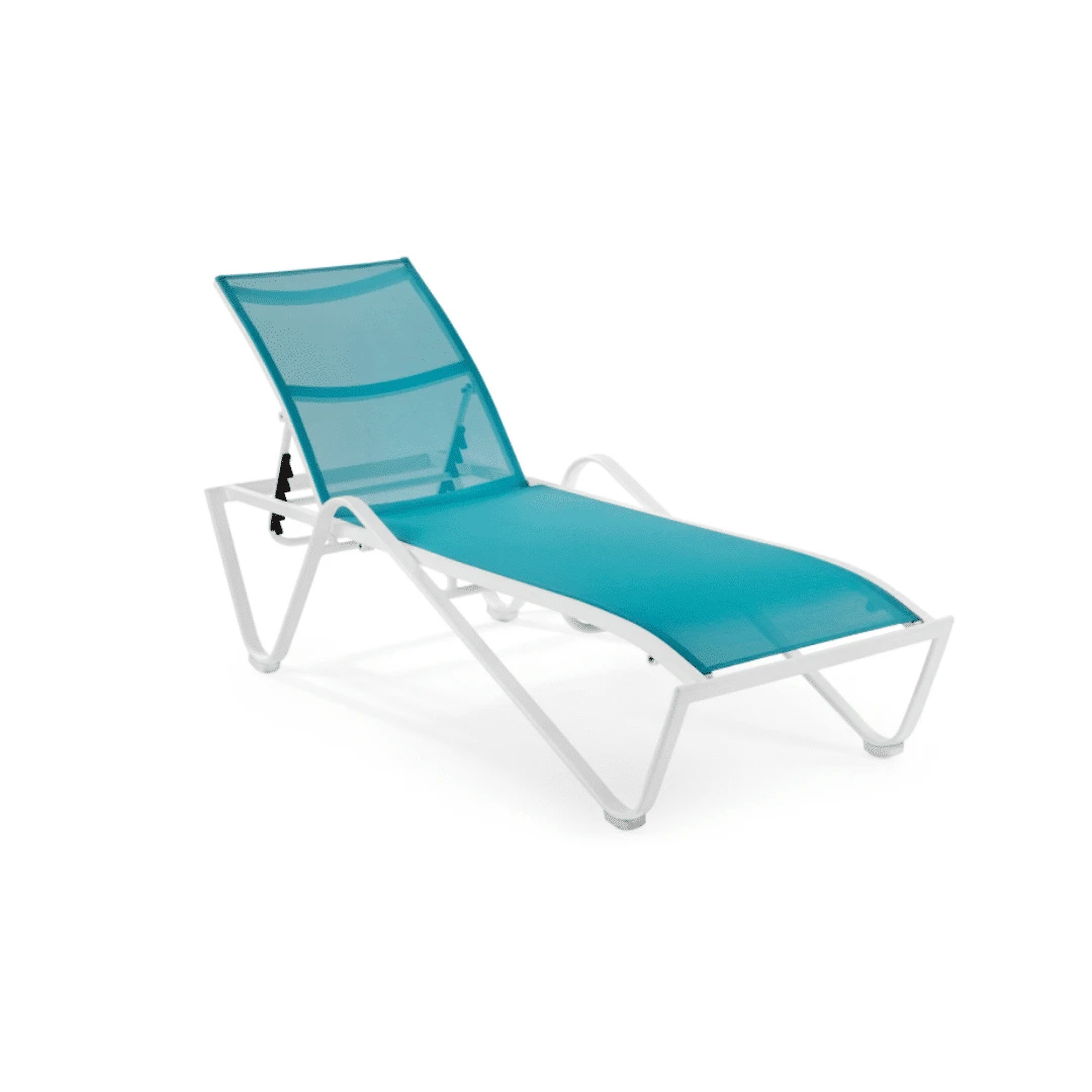 Lepus Alüminyum Şezlong Beyaz