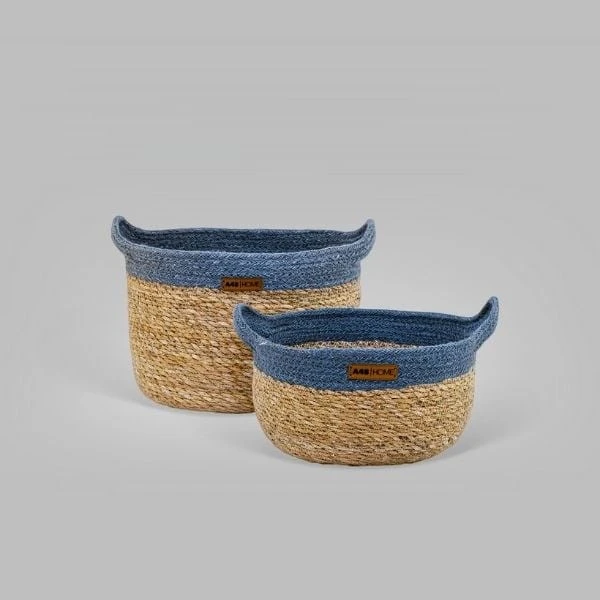 A48 2'li Sepet - Lacivert-bej