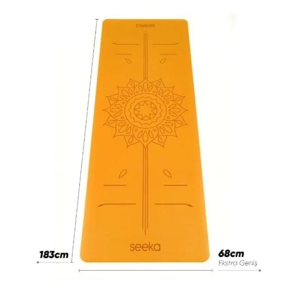 Seeka Yoga Pro Serisi Sun Yoga Mat Turuncu