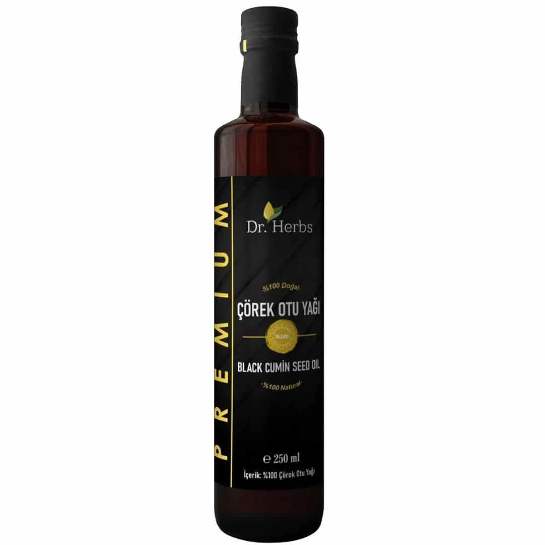 Dr. Herbs Soğuk Sıkım Doğal Çörekotu Yağı 250 Ml