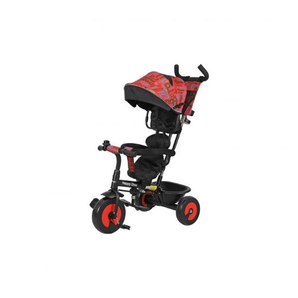 Prego Happy Dino Üç Tekerli Bisiklet Kırmızı