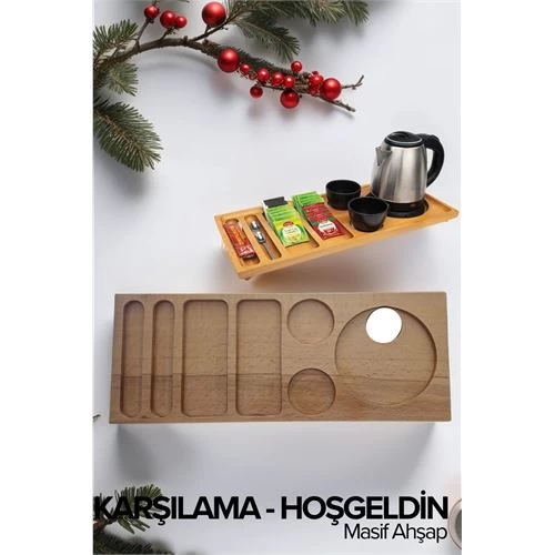 Transformacion Otel Karşılama Hoşgeldin Tepsi Ahşap Blazina Bores Design 719601