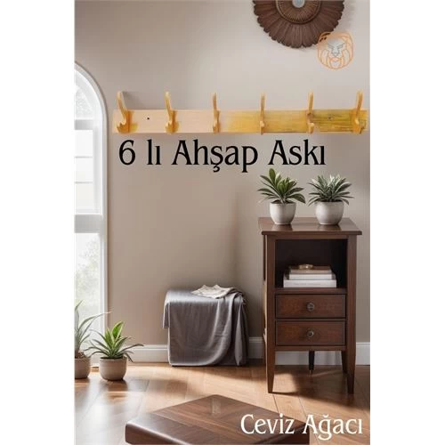 Transformacion Ahşap 6 Pinli Duvar Askısı Giovanniello Design 719380