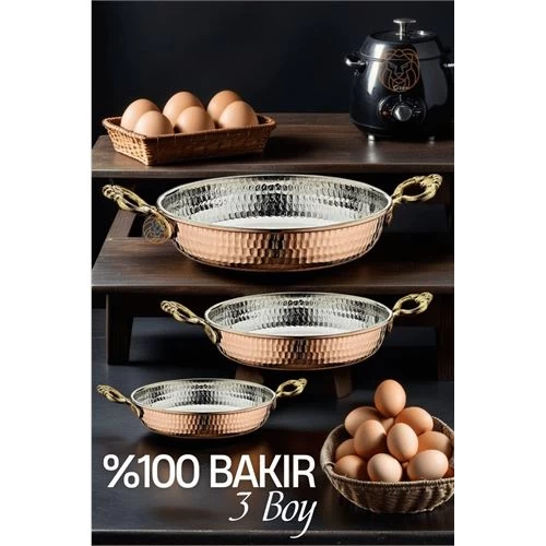 Transformacion Bakır 3 Lü Sahan Seti Panebianco Design 719241