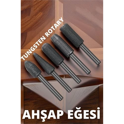 Transformacion Tungsten Ahşap Oyma Şekillendirme 5 Li Eğe Seti 719205