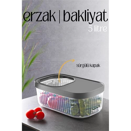 Transformacion Multibox Erzak Bakliyat Kutusu Sürgülü Kapak 5 Litre 718466