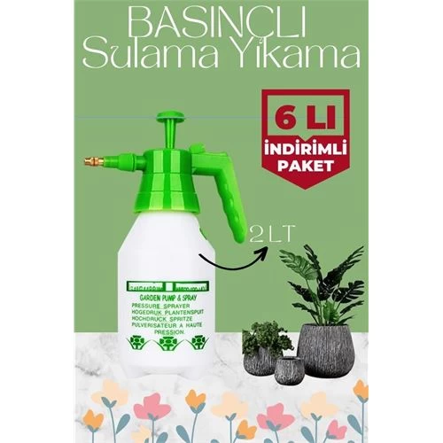 Transformacion 6 Adet J.royal 2 Lt Basınçlı Sulama Yıkama Sprey Şişesi