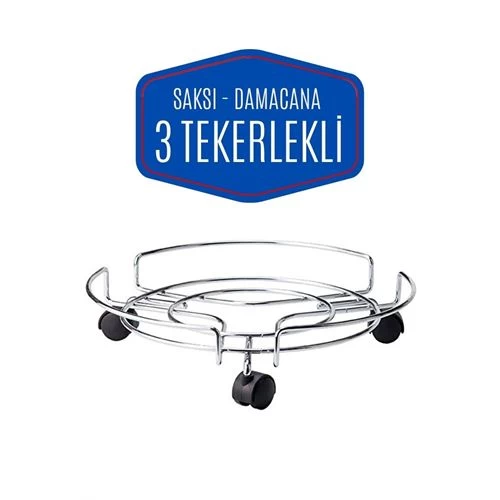 Transformacion 6 Adet Tekerlekli Saksı Altlığı
