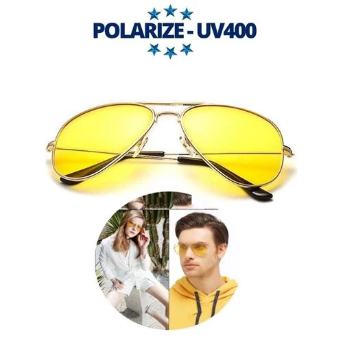 Transformacion 6 Adet Polarize Uv400 Sarı Camlı Güneş Gözlüğü