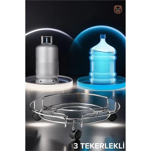 Transformacion 6 Adet Tekerlekli Alüminyum Tüp Ve Damacana Altlığı