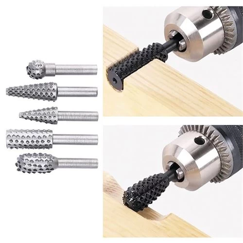 Transformacion 6 Adet Tungsten Ahşap Oyma Şekillendirme Törpü Seti