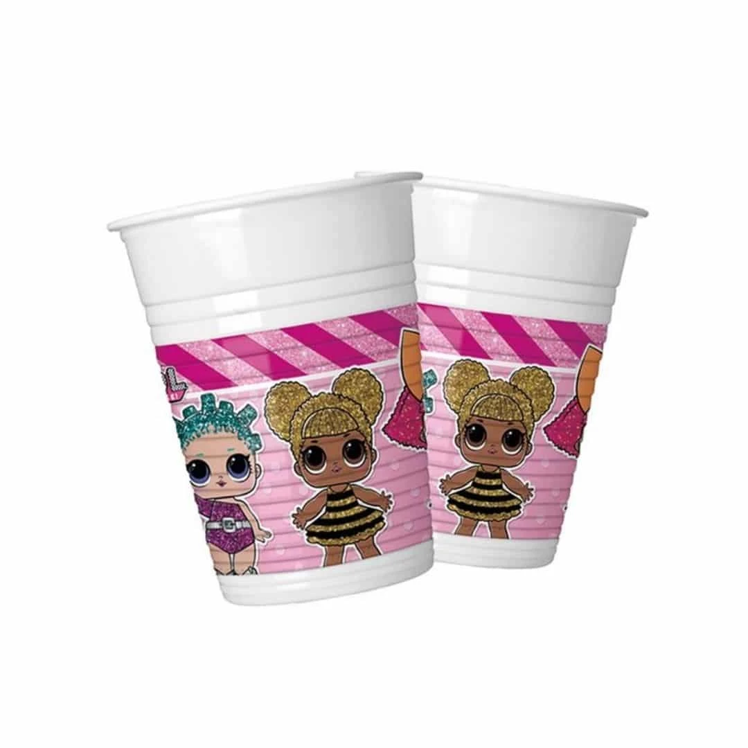 200 Ml Lol Bebekler Plastik Bardak 8'li