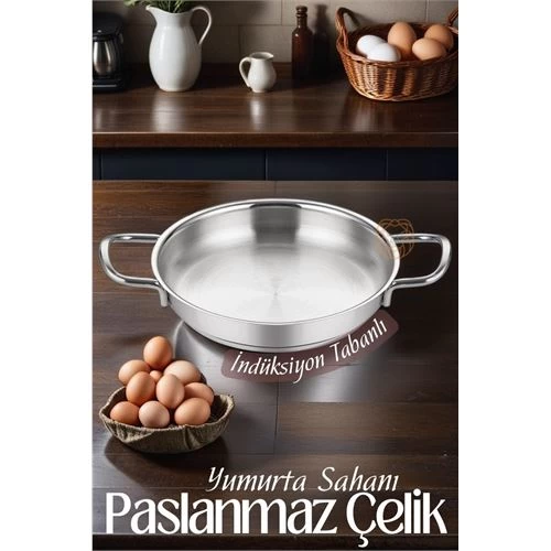 Transformacion 6 Adet Çelik Yumurta Sahanı  İndüksiyon Tabanlı Fiola Sole Design