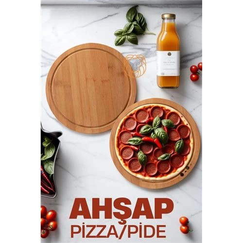 Transformacion 6 Adet Pizza Sunum Ve Kesim Tahtası