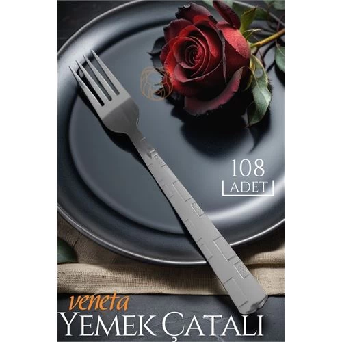 Transformacion 108 Adet Veneta 1  Yemek Çatalı Seti