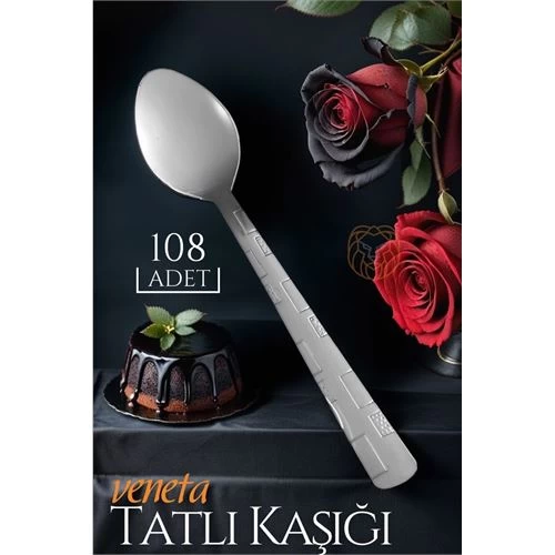 Transformacion 108 Adet Veneta  Tatlı Kaşığı Seti