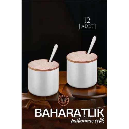 Transformacion 8+4 Adet Paslanmaz Çelik Baharatlık