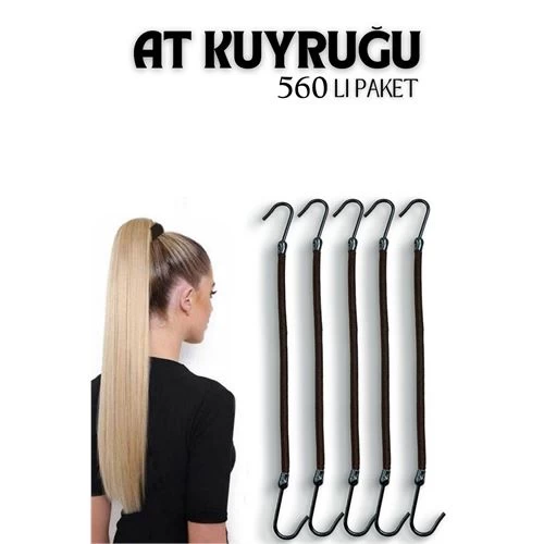 Transformacion 480+80 Adet Kancalı At Kuyruğu Lastik Toka  Viloria Design