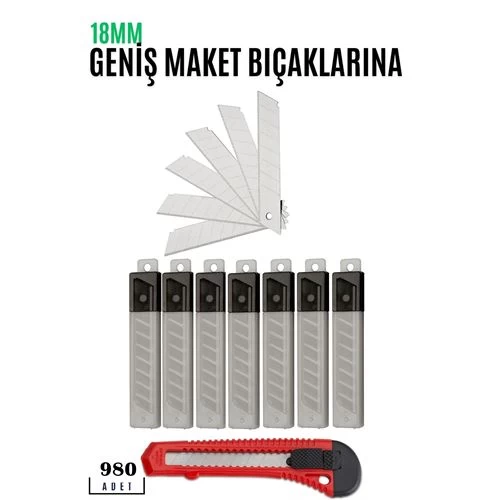 Transformacion 500+480 Adet Maket Bıçak Yedeği   Mm Küçük Boy Için