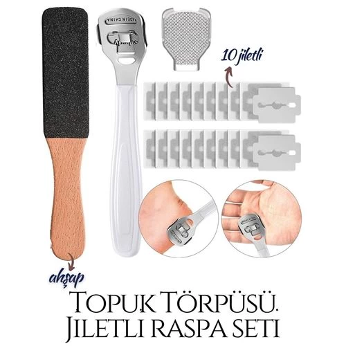 Transformacion 6 Set Ayak Törpüsü+jiletli Topuk Raspa Seti
