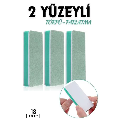 Transformacion 2 Yüzeyli Tırnak Törpü Ve Parlatma Blok Sünger 3 Adet