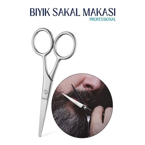 Transformacion 6 Adet Bıyık Sakal Düzeltme Makası 12 Cm Biagio Bianchi Design