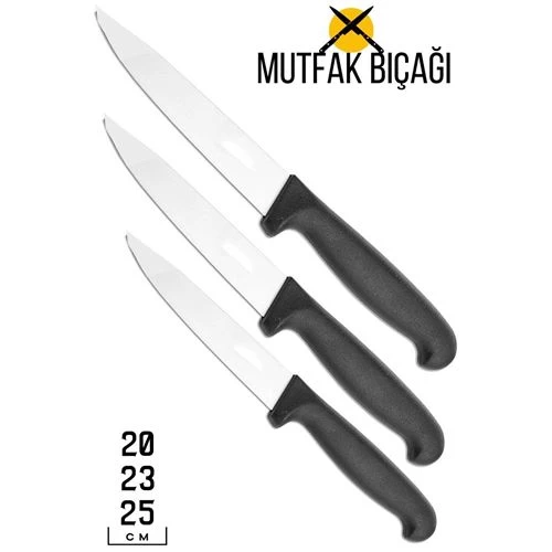 Transformacion 6 Adet Mutfak Ekmek Bıçağı 3 Boy Set