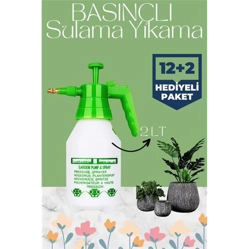 Transformacion 12+2 Adet J.royal 2 Lt Basınçlı Sulama Yıkama Sprey Şişesi