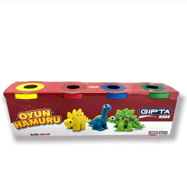 Gıpta Oyun Hamuru 4 Renk 4 X120 Gr