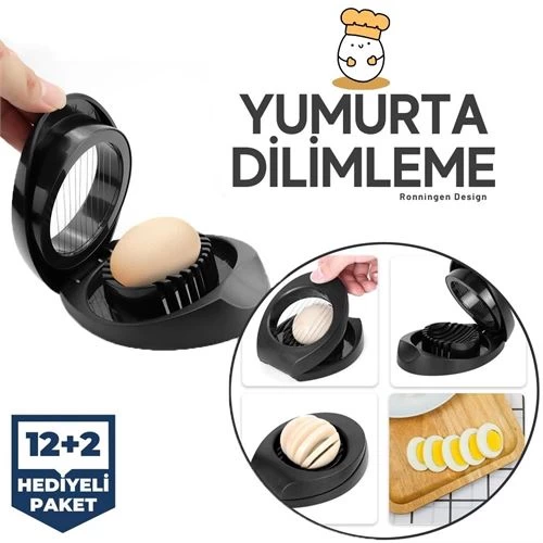 Transformacion 12+2 Adet Ronningen Yumurta Kesici Dilimleyici