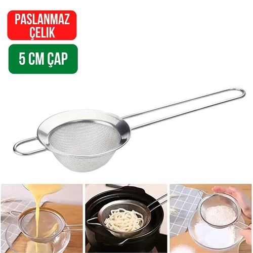 Transformacion 12+2 Adet Andres 5 Cm Paslanmaz Çelik Süzgeç