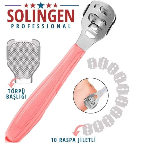 Transformacion 12+2 Adet Ayak Taban Nasır Raspa Seti 10 Yedekli Solingen Profesyonel